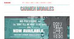 Desktop Screenshot of carmenmorales.com